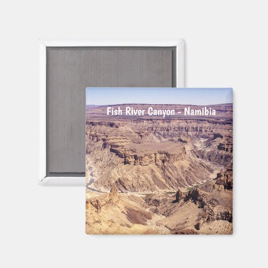 Canyon (Fischfluss) in Südnamibia, Afrika Magnet (Vorderseite/Rückseite)