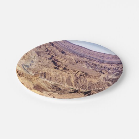 Canyon (Fischfluss) in Südnamibia, Afrika Pappteller (Schrägansicht)