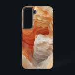 Canyon Flame Layers Handy Case Samsung Galaxy Hülle<br><div class="desc">Inspiriert von Sandsteinschluchten,  zeichnet sich dieses Design durch fließende erdige Schichten in lebhaftem Rost und Beige aus und schafft so eine kühne Wüstendarstellung.</div>