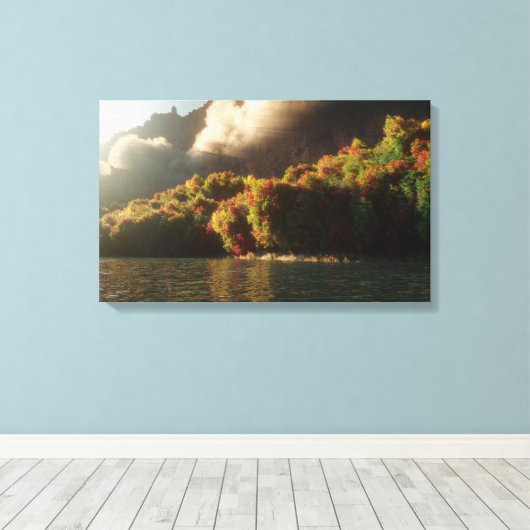 Canyon Herbst Leinwanddruck (Insitu (Holzboden))