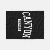 Canyon High School Hs New Braunfels Tx Varsity Srt Fleecedecke (Vorderseite (Horizontal))