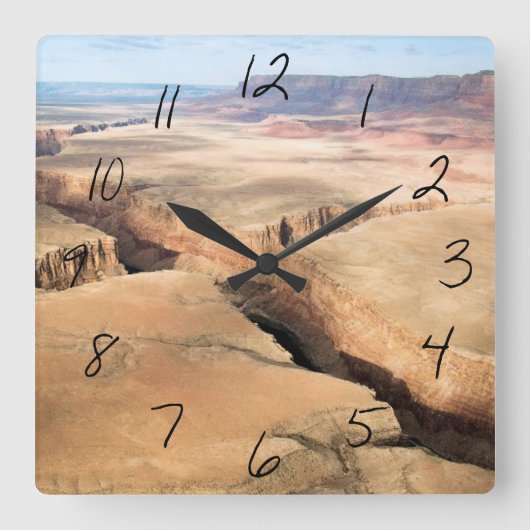 Canyon im Canyon Quadratische Wanduhr (Vorderseite)