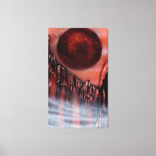 Canyon in Crimson Leinwanddruck (Vorderseite)