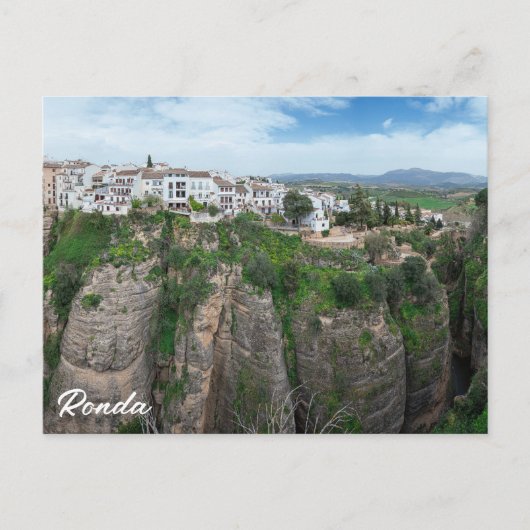 Canyon in Ronda Andalusien, Spanien Postkarte (Vorderseite)