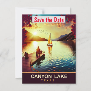 Canyon Lake, Texas, Travel Postcard, Save The Date