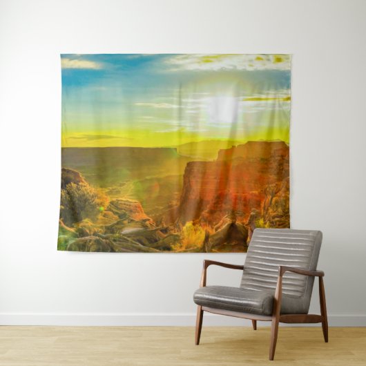 Canyon lands National Park Moab Utah Wandteppich (Beispiel (Horizontal))