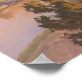 Canyon-Landschaft - Pastell-Malstil-Kunst Poster (Ecke)