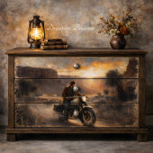 Canyon Motorrad-Reise-Decoupage Seidenpapier