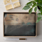 Canyon Night Black Wolf Portrait Seidenpapier (Geschenk)