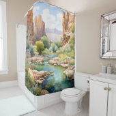 Canyon Oasis Duschvorhang (Beispiel)