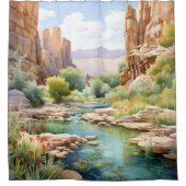 Canyon Oasis Duschvorhang (Vorderseite)
