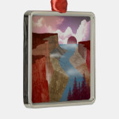 Canyon Ocean Landscape Ornament Aus Metall (Rechts)