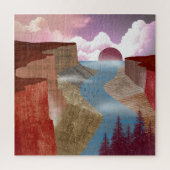 Canyon Ocean Landscape Puzzle (Vertikal)