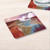 Canyon Ocean Landscape Rechteckiger Pappuntersetzer (angewinkelt)
