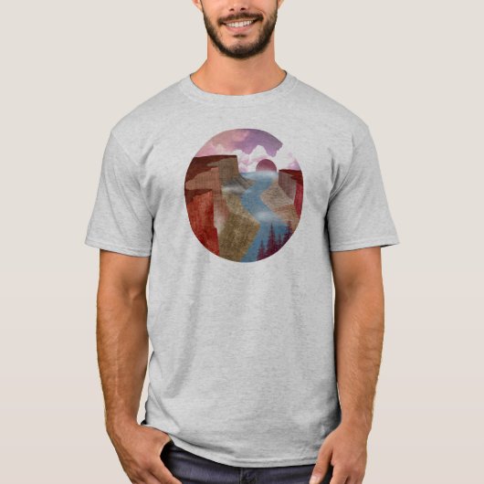 Canyon Ocean Landscape T-Shirt (Vorderseite)