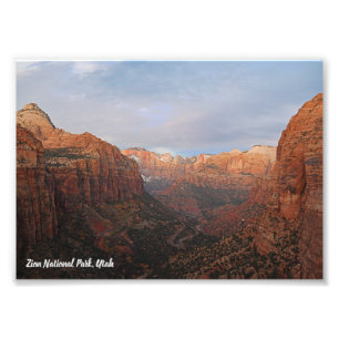 Canyon Overview Zion National Park, Utah Fotodruck