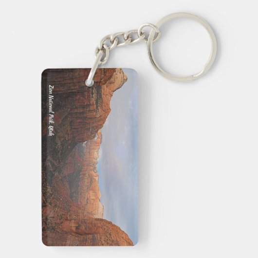 Canyon Overview Zion National Park, Utah Schlüsselanhänger (Rückseite)