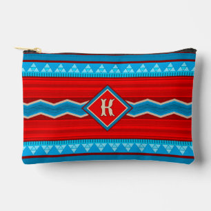 Canyon Red Turquoise Sm Monogram Zubehörtasche