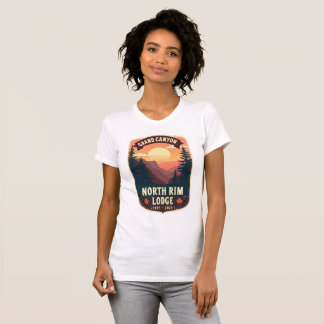Canyon Ridge Lodge Retro Sunset National Park Gesc T-Shirt