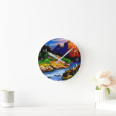 Canyon River Runde Wanduhr (Zuhause)