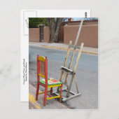 Canyon Road Artist Chair, Santa Fe Postkarte (Vorne/Hinten)