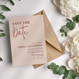 Canyon Rose Minimalistisch Wedding Save The Date