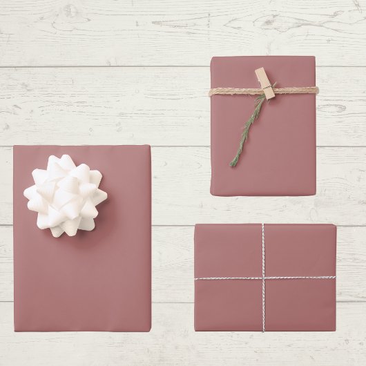Canyon Rose Solid Color Geschenkpapier Set