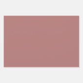 Canyon Rose Solid Color Geschenkpapier Set (Vorderseite 3)