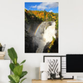 Canyon Sainte-Anne Wasserfall Rainbow Quebec Poste Poster (Heimbüro)