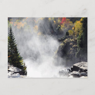 Canyon Ste-Anne Waterfall Mist Quebec Postcard Postkarte