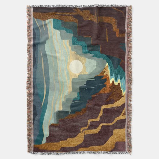 Canyon Sunset Landschaft Decke (Vorderseite Vertikal)