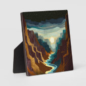 Canyon Sunset Landschaft Fotoplatte (Vorderseite)