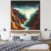 Canyon Sunset Landschaft Leinwanddruck (Insitu (Schlafzimmer))