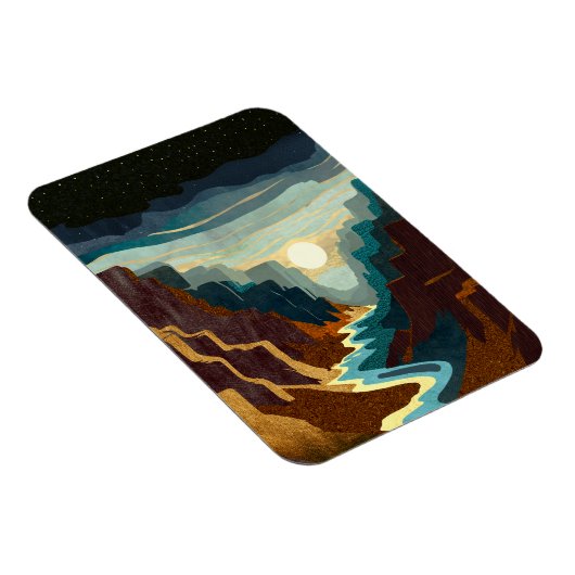Canyon Sunset Landschaft Magnet (Rechte Seite)
