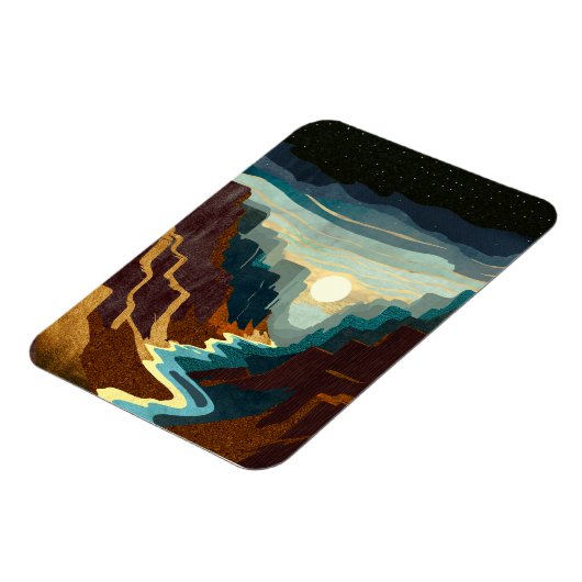 Canyon Sunset Landschaft Magnet (Linke Seite)