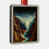 Canyon Sunset Landschaft Ornament Aus Metall (Rechts)