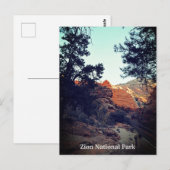 Canyon Trail Zion Nationalpark, Utah Postkarte (Vorne/Hinten)