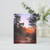 Canyon Trail Zion Nationalpark, Utah Wish Postkarte (Stehend Vorderseite)