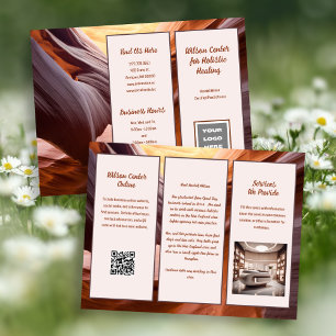 Canyon Walls Natur Geschäftsfaltbroschüre Flyer