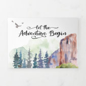 Canyon Wedding Tri-Fold Einladung (Cover)