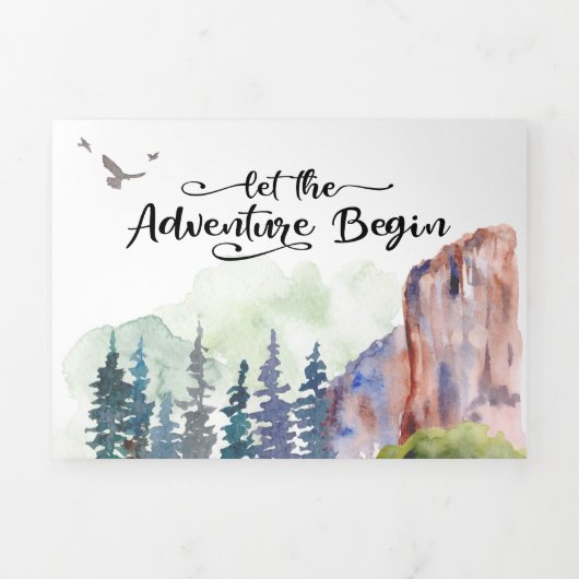 Canyon Wedding Tri-Fold Einladung (Cover)