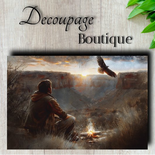 Canyon Wilderness Decoupage Seidenpapier