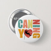 Canyoneering I Liebe Canyoning Rappelling Lover Button (Vorne & Hinten)