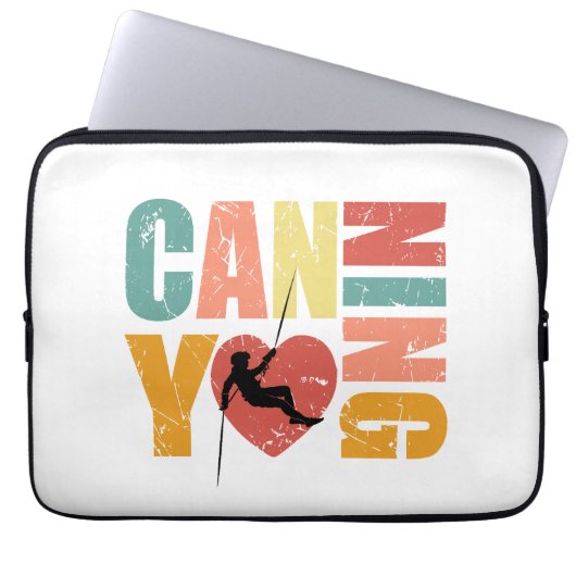 Canyoneering I Liebe Canyoning Rappelling Lover Laptopschutzhülle (Vorderseite)