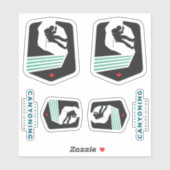 Canyoning Association Sticker Set (Blatt)