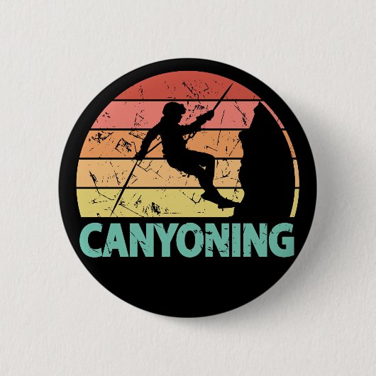 Canyoning Canyoneer Rappelling Canyoneering Button (Vorderseite)