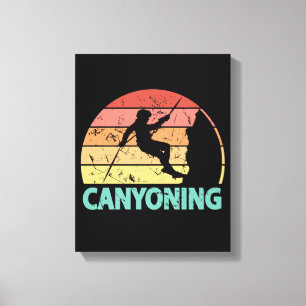 Canyoning Canyoneer Rappelling Canyoneering Leinwanddruck