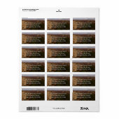 Canyonlands Aussicht vom Neck Springs Trail Adressaufkleber (Vorne)