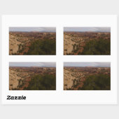 Canyonlands Aussicht vom Neck Springs Trail Rechteckiger Aufkleber (Blatt)