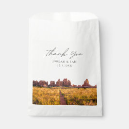 Canyonlands Hochzeitliches Personalisiertes Foto Geschenktütchen